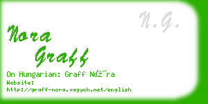 nora graff business card